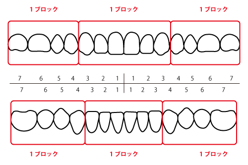 1ブロックの図解