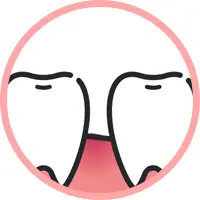 前歯の歯周病イメージ